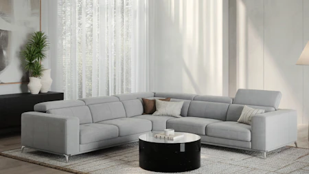 Club Fabric Corner Lounge Option A