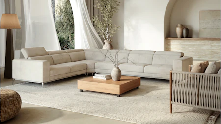 Club Fabric Corner Lounge Option B