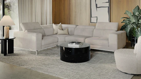 Club Fabric Corner Lounge Option E