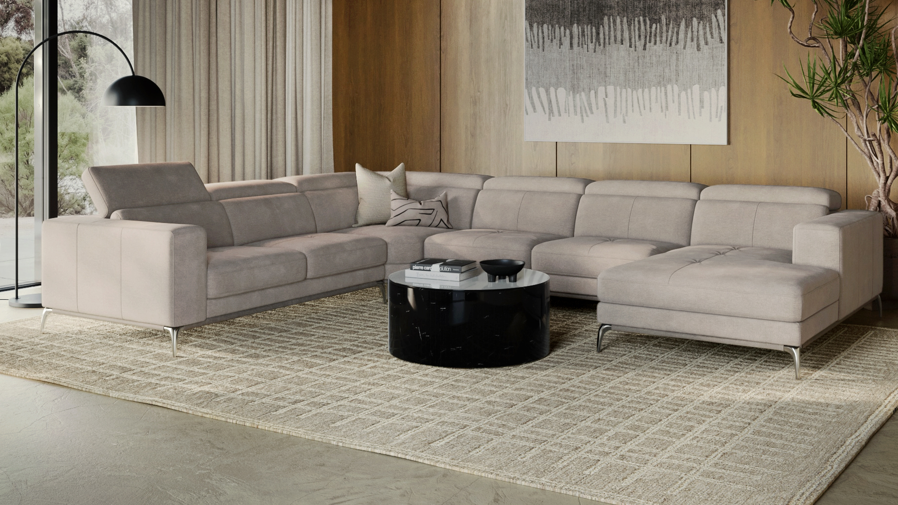 Club Fabric Modular Lounge Option A