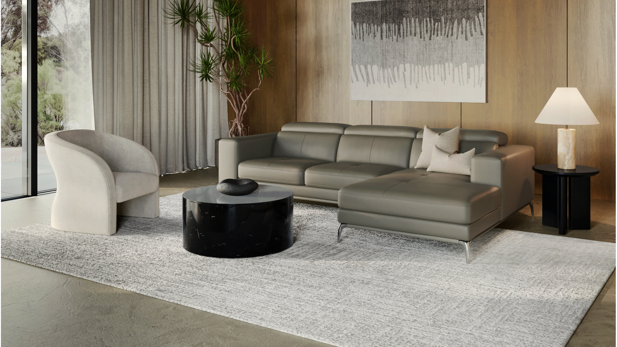 Club Leather Chaise Lounge Option A 9 Thumbnail