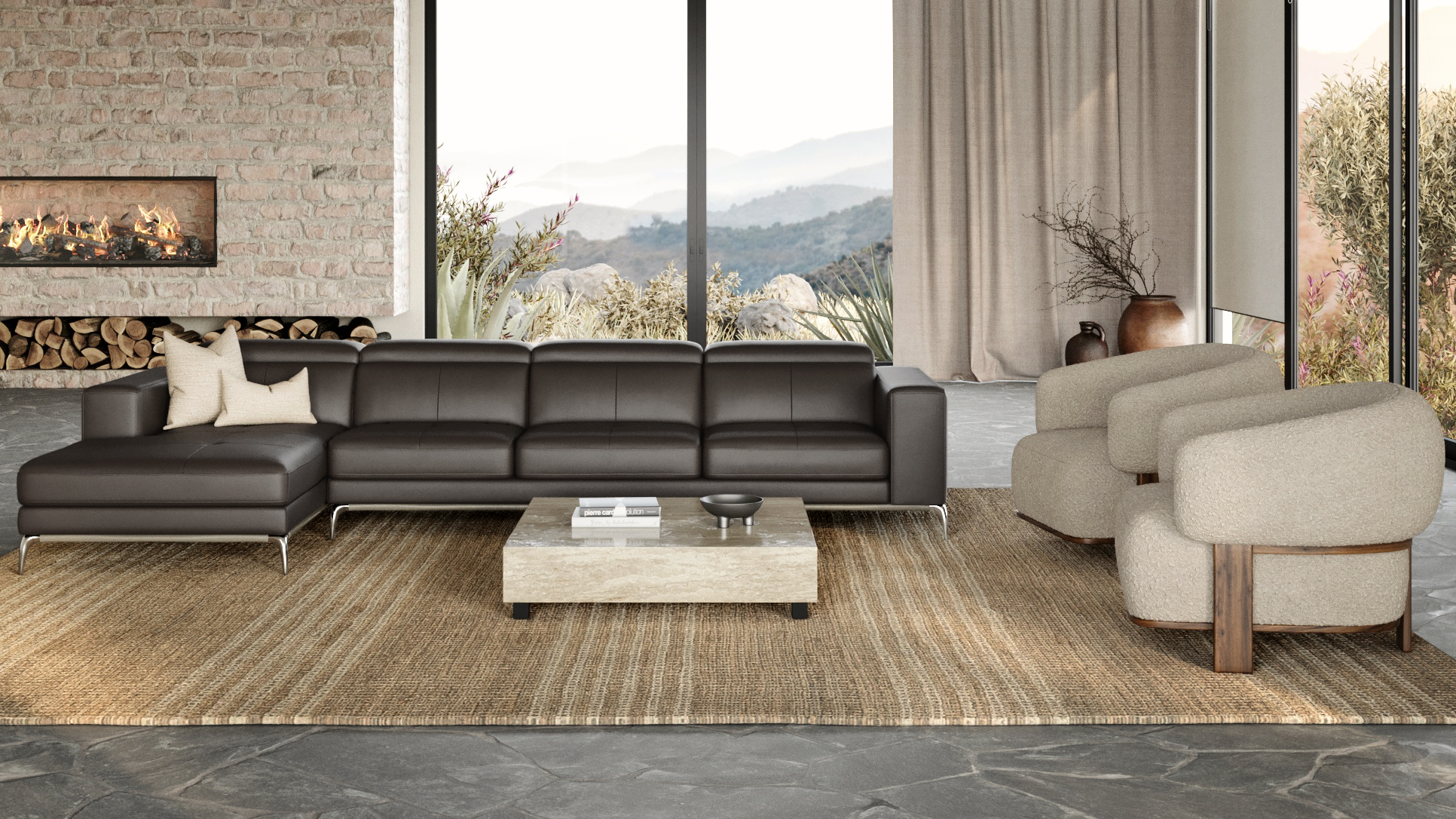 Club Leather Chaise Lounge Option B 7 Thumbnail