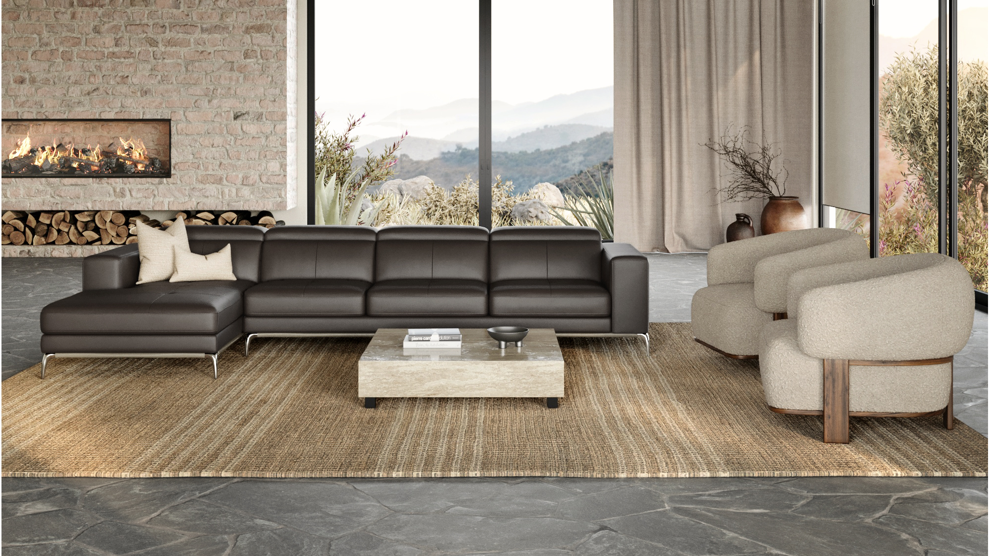 Club Leather Chaise Lounge Option B 7 Thumbnail