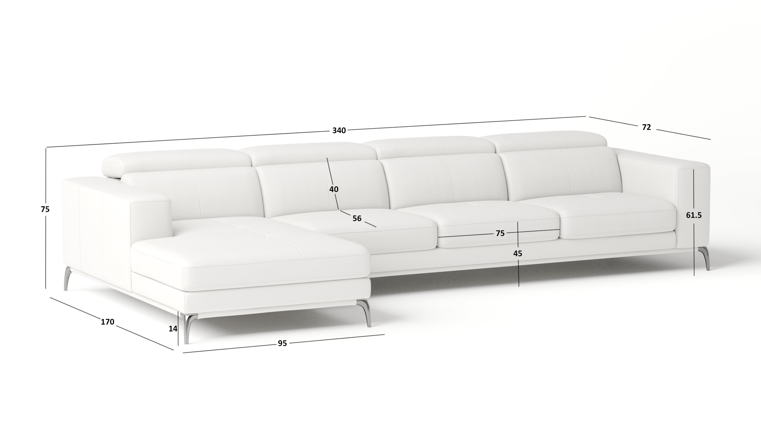 Club Leather Chaise Lounge Option B 7 Thumbnail