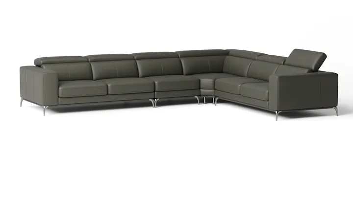 Club Leather Corner Lounge Option B