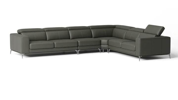 Club Leather Corner Lounge Option B