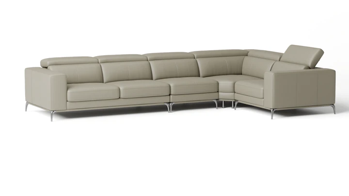 Club Leather Corner Lounge Option F