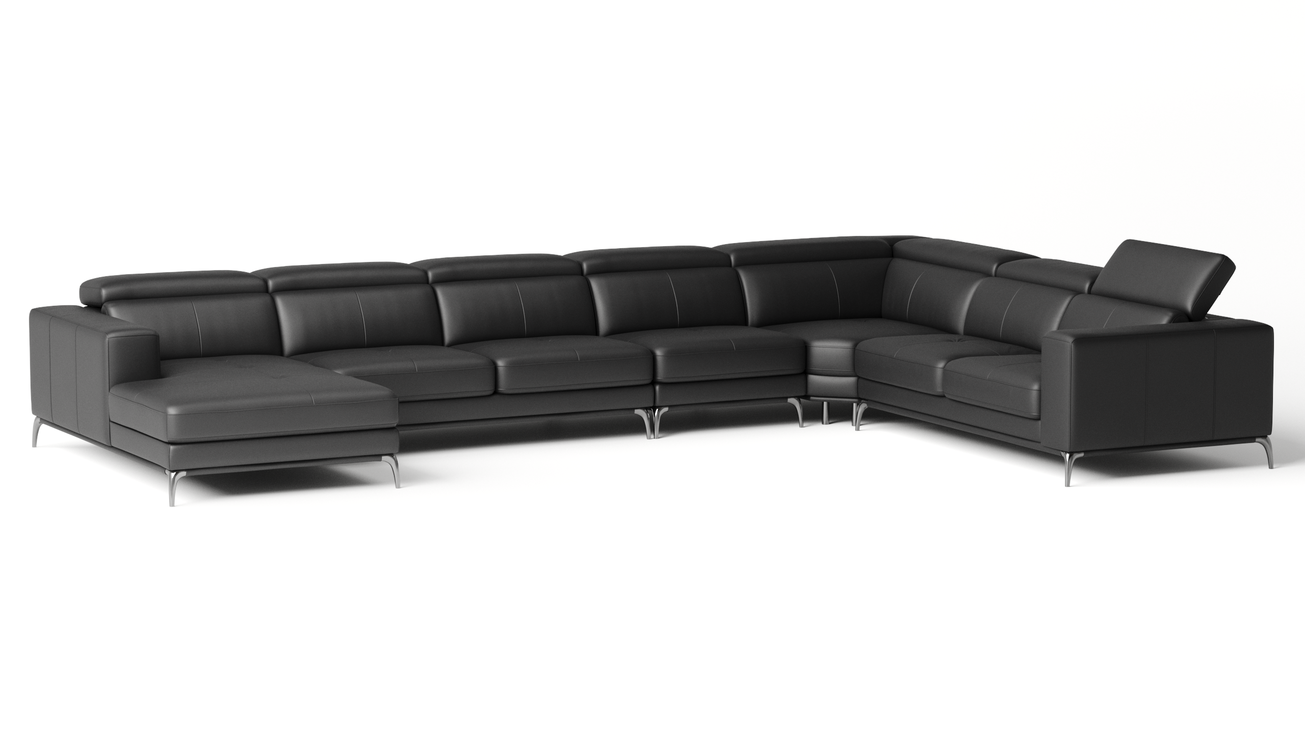 Club Leather Modular Lounge Option B 7 Thumbnail