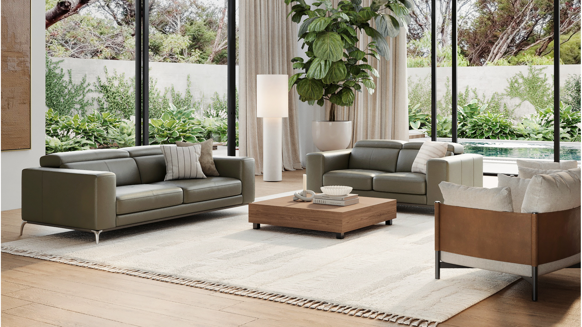 Club Leather Sofa Suite 3 + 2 11 Thumbnail