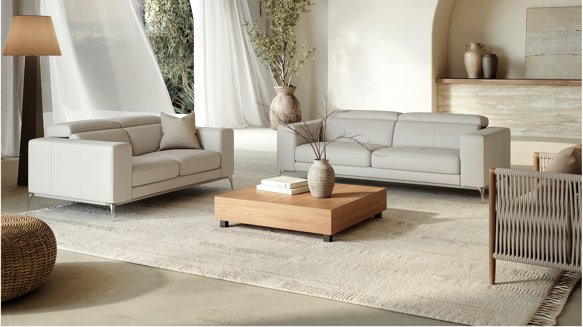 Club Leather Sofa Suite 3 + 2 11 Thumbnail