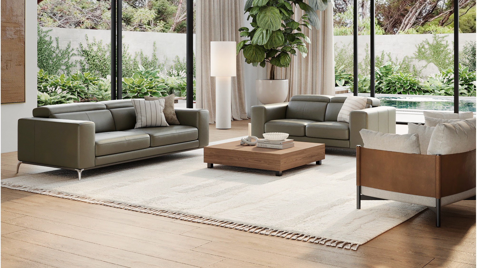 Club Leather Sofa Suite 3 + 2 11 Thumbnail