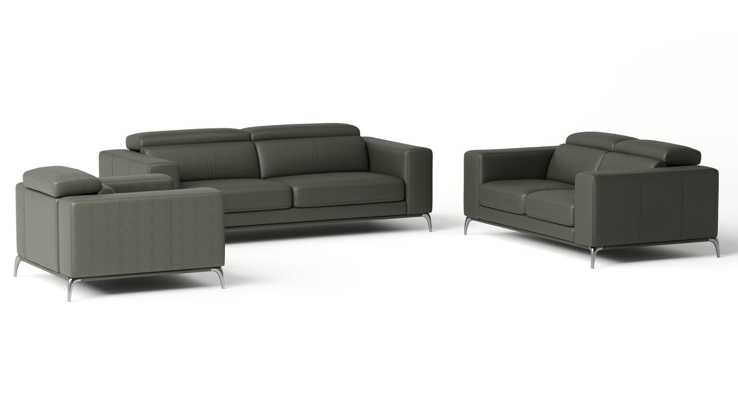 Club Leather Sofa Suite 3 + 2 + 1 7 Thumbnail