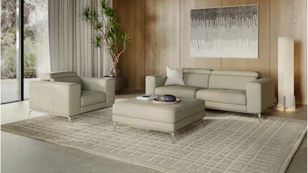 Club Leather Two Seat Sofa