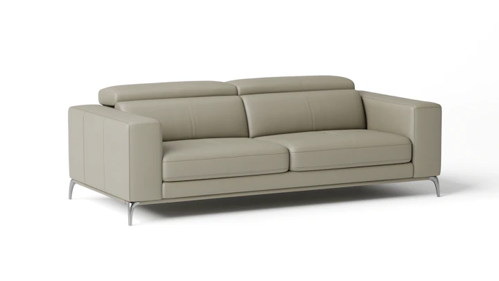 Club Leather Three Seat Sofa