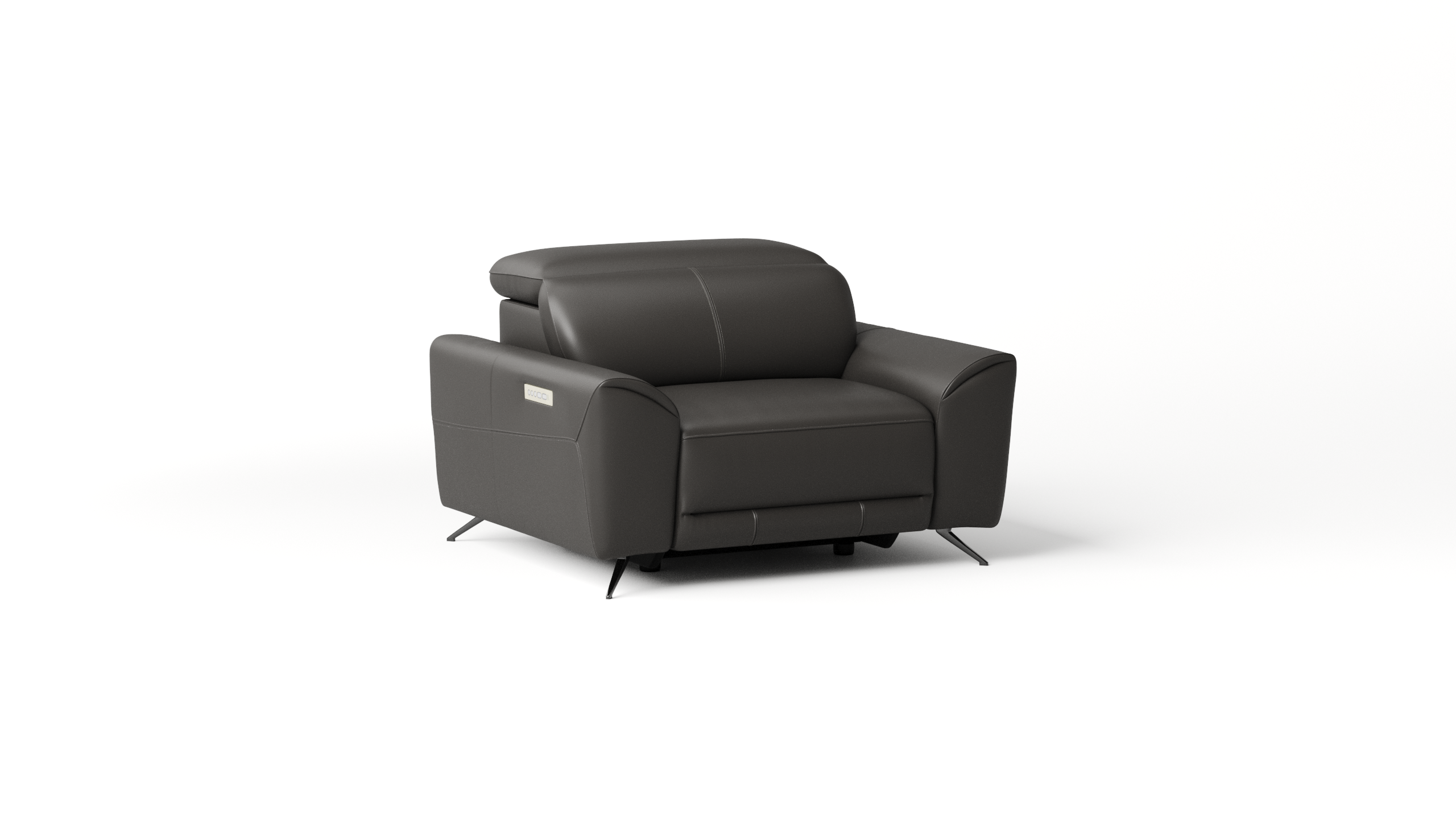 Dover Leather Recliner Armchair 4 Thumbnail