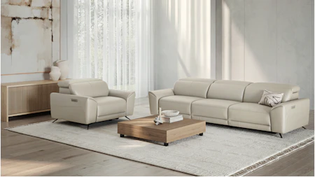 Dover Leather Recliner Armchair