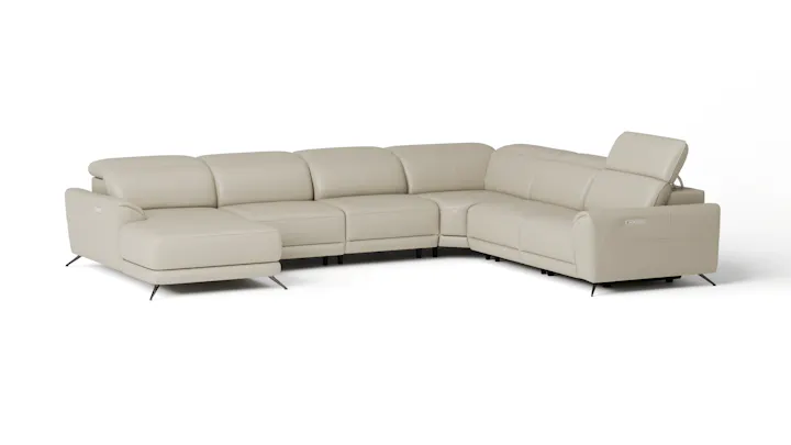 Dover Leather Recliner Modular Lounge Option A