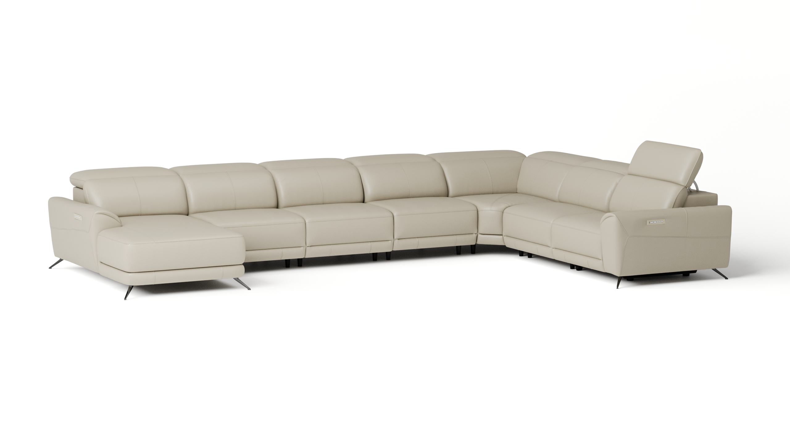 Dover Leather Recliner Modular Lounge Option B