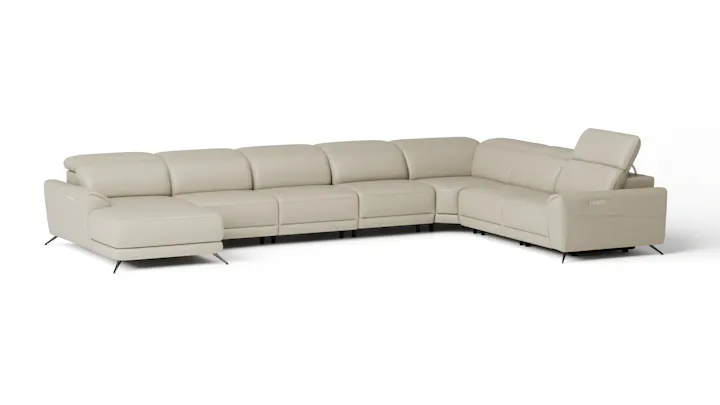 Dover Leather Recliner Modular Lounge Option B