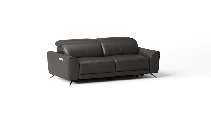 Dover Leather Recliner Two Seat Sofa