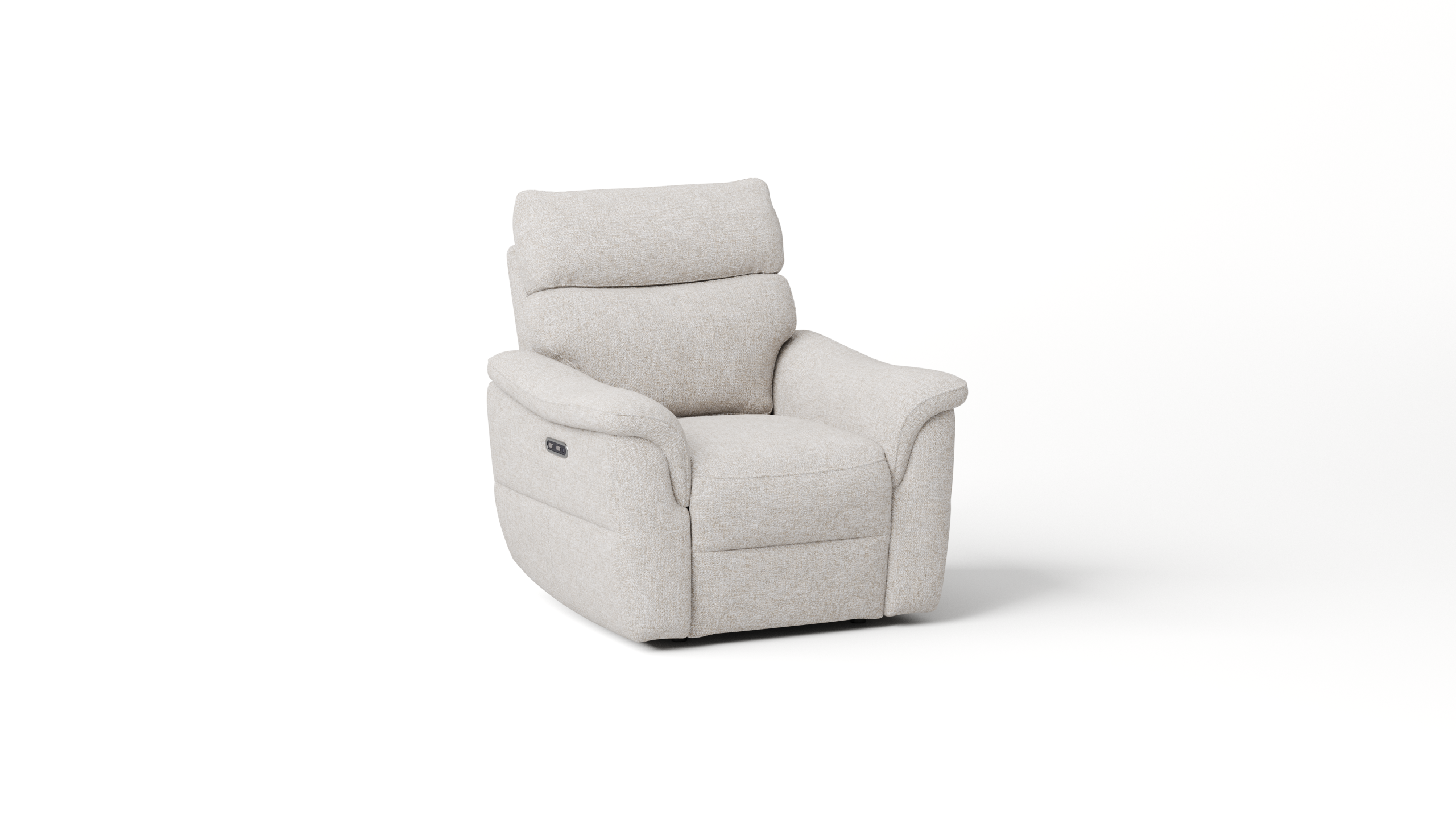 Edmond Fabric Armchair Power Recliner 3 Thumbnail