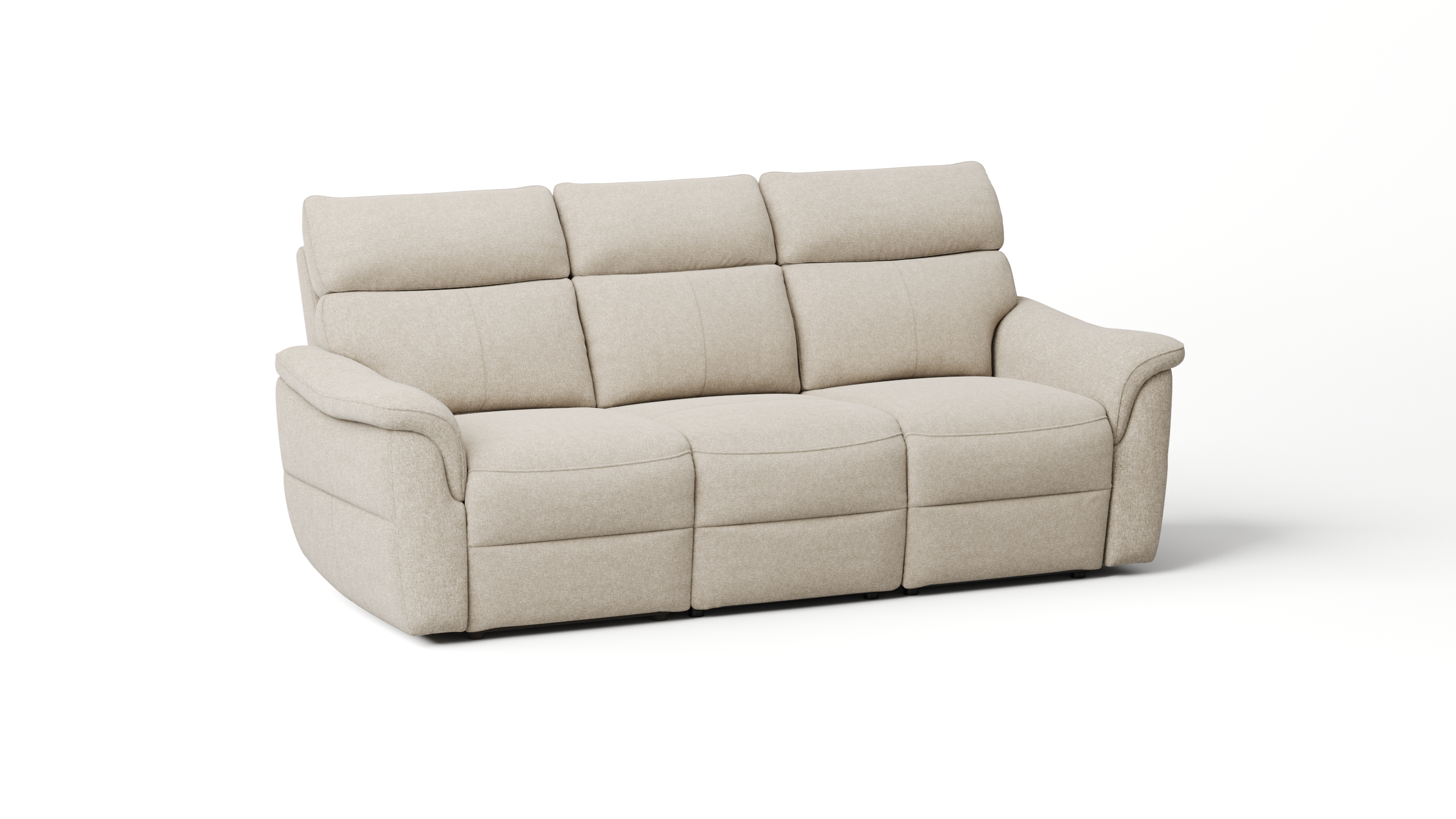 Edmond Fabric Three Seater Sofa