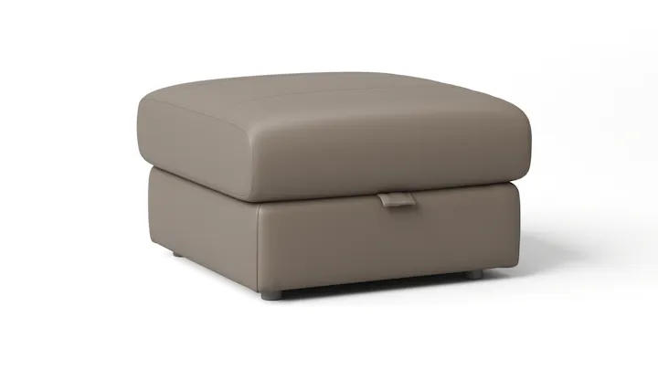 Edmond Leather Ottoman With Storage