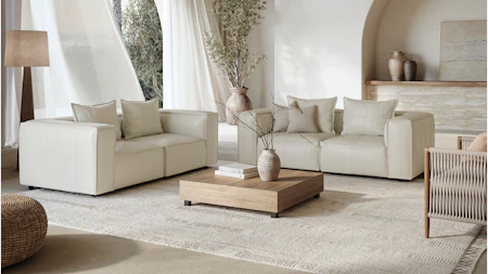 Enzo Leather Two Seat Sofa