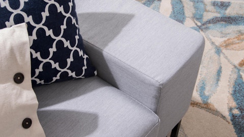 June Outdoor Fabric Corner Lounge With Ottoman 6