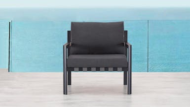 Klara Black Outdoor Armchair