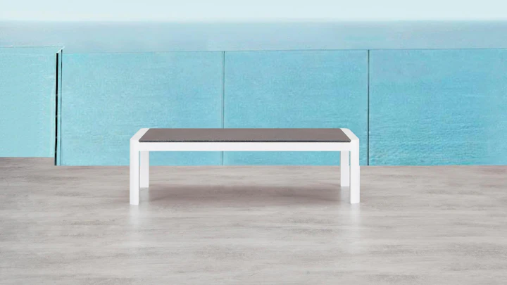 Klara White Outdoor Coffee Table