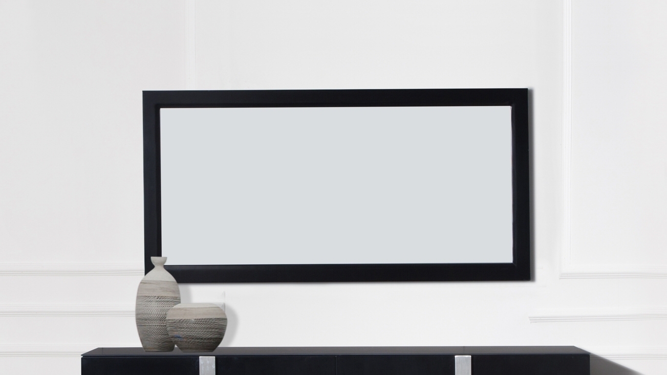 SHANGHAI Wall Mirror (Finish Colour-black Matte - Sku742795) 2