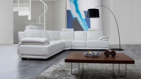 Juliet Leather Corner Lounge Option A