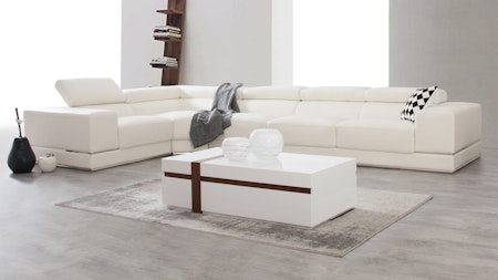 Napoleon Leather Corner Lounge Option F