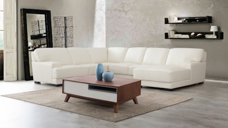 Volante Leather Modular Lounge Option A