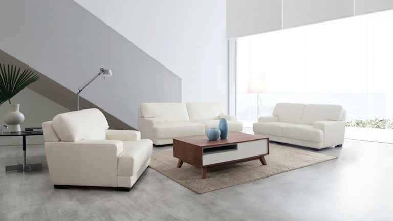 Volante Leather Sofa Suite 3 + 2 + 1