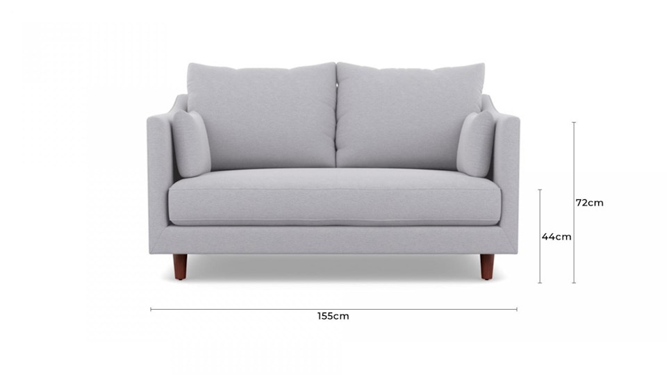 Ada Fabric Two Seat Sofa Diagram