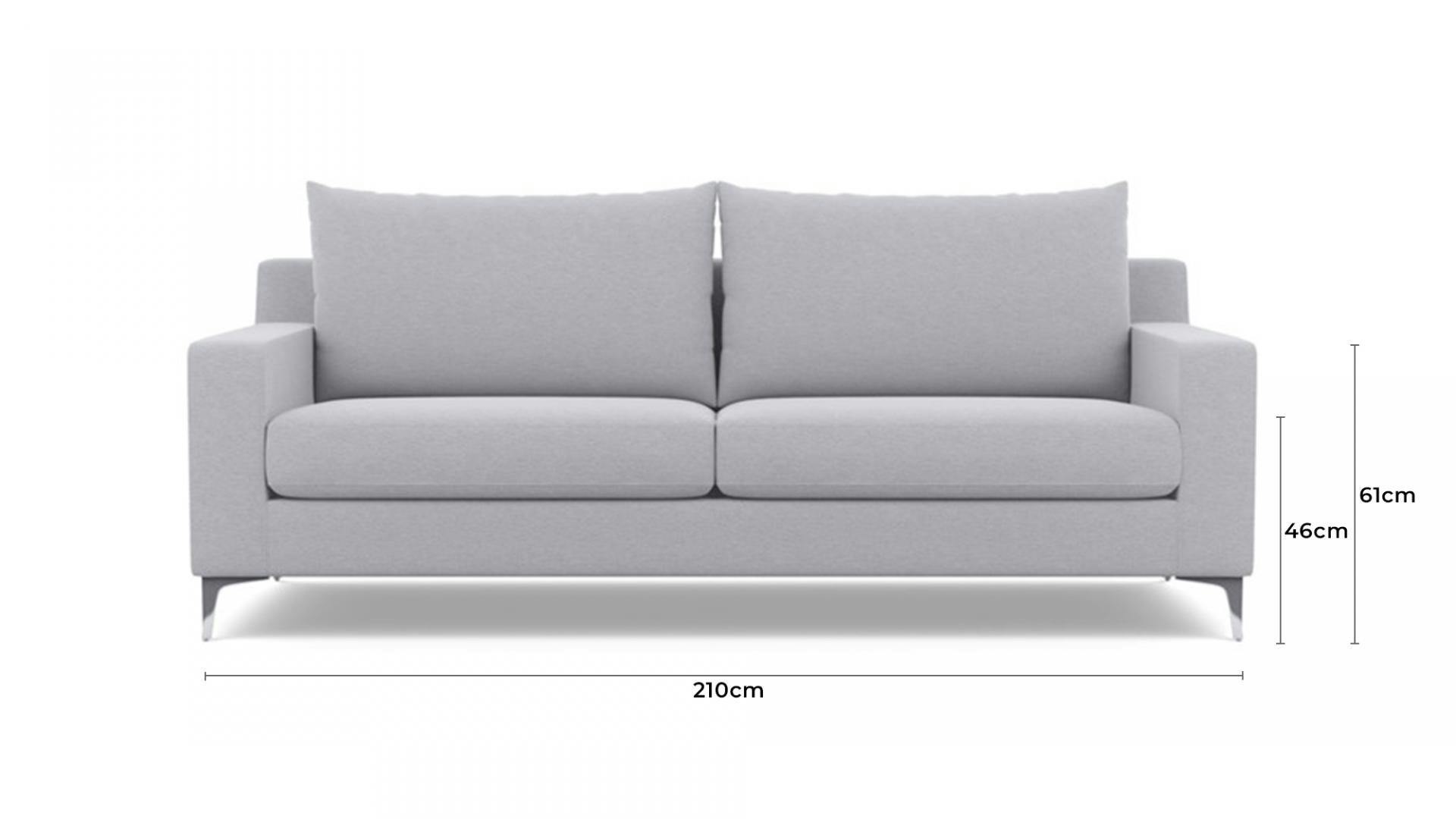 Apollo Fabric Three Seat Sofa Lounge Life