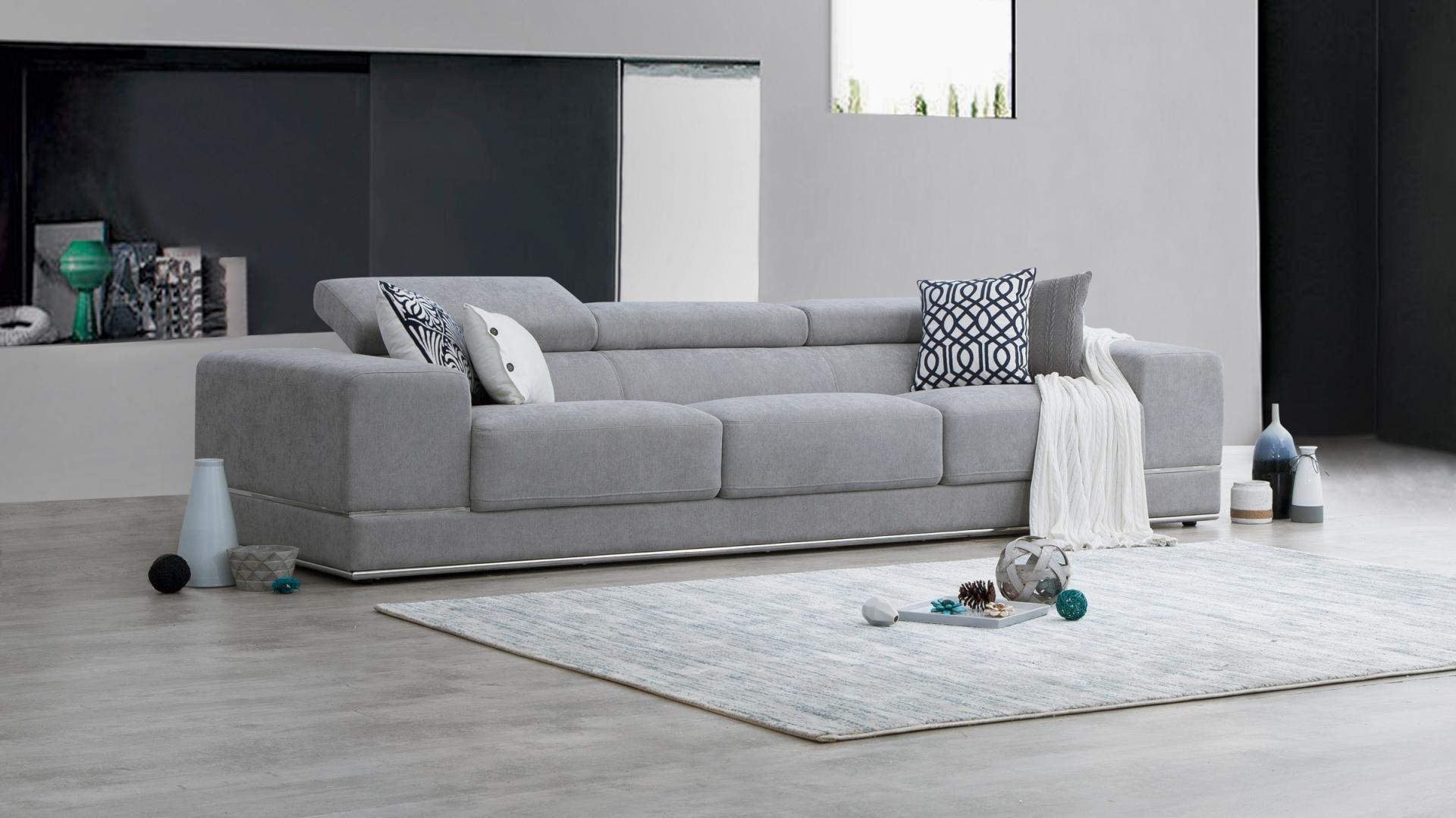 Napoleon Fabric Three Seat Sofa 11 Thumbnail