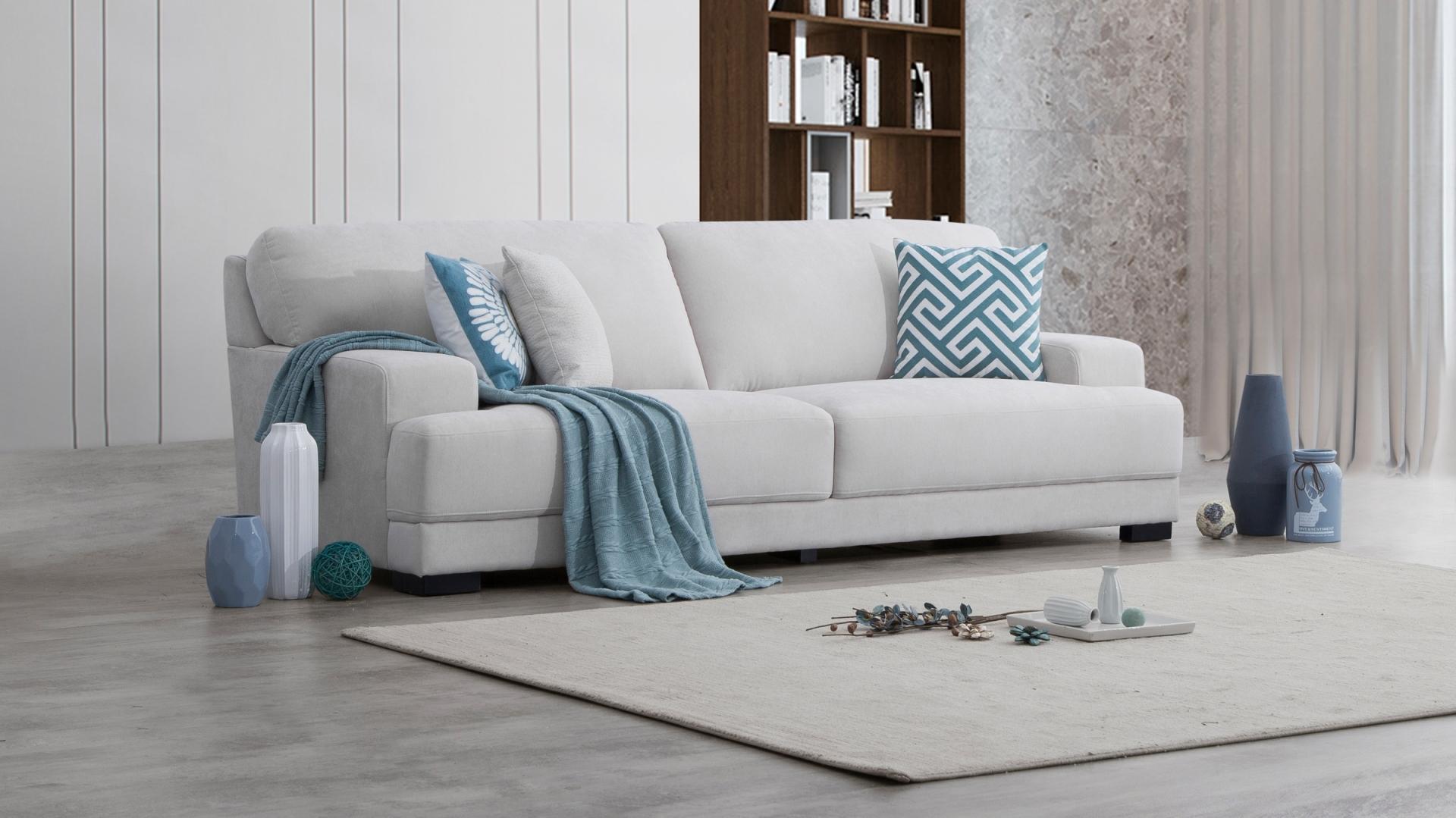 Volante Fabric Three Seat Sofa 5 Thumbnail