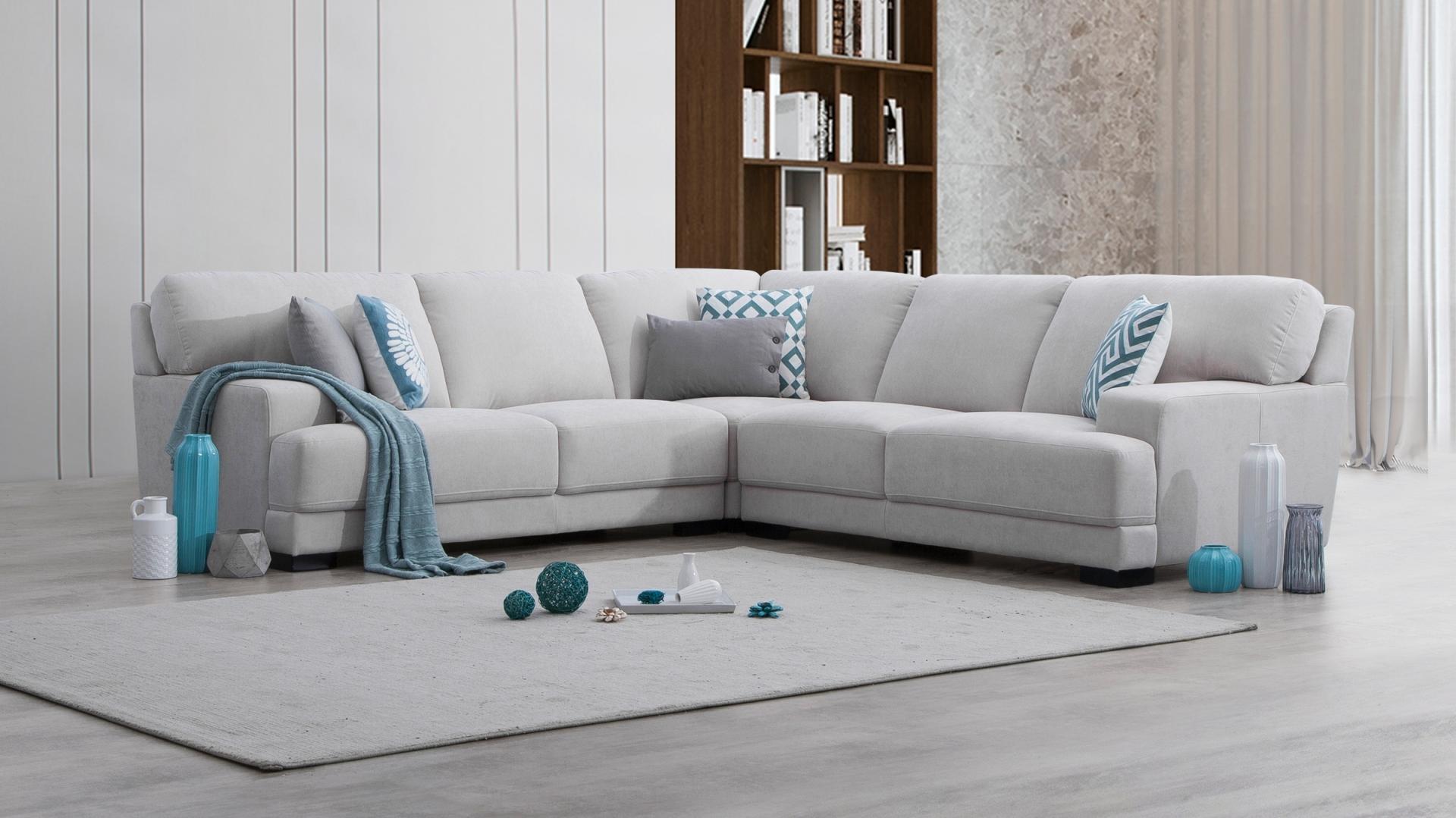 Volante Fabric Corner Lounge Option A