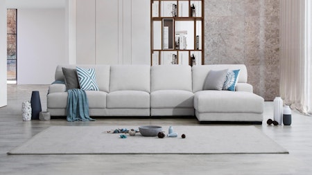 Volante Fabric Chaise Lounge Option B