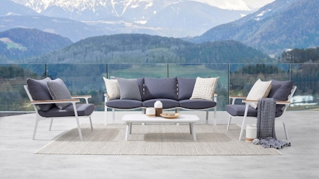 Venice Outdoor Sofa Suite 3 + 1 + 1 With Coffee Table