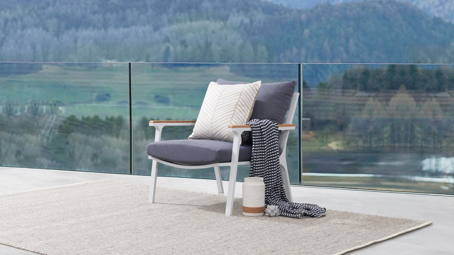 bondi wicker outdoor armchair