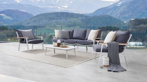 Venice Outdoor Sofa Suite 3 + 1 + 1 With Coffee Table 2