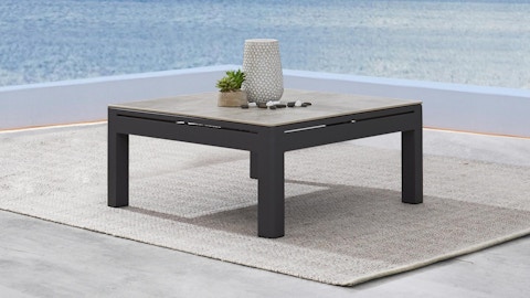 Malibu Outdoor Fabric Corner Lounge With Coffee Table 6