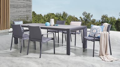 Santa Monica 7-Piece Outdoor Dining Set With Santa Monica Chairs