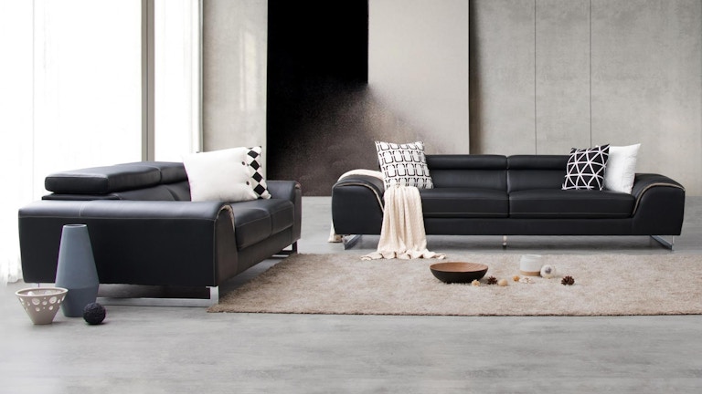 Cleo Leather Sofa Suite 3 + 2