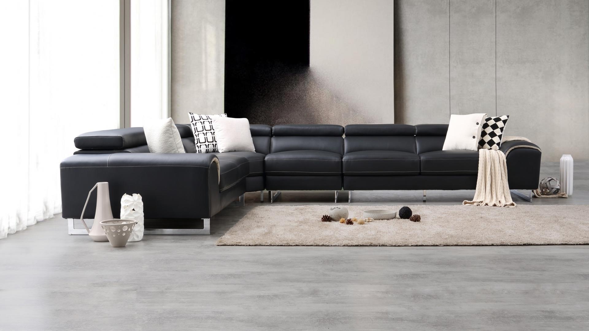 Cleo Leather Corner Lounge Option B 5 Thumbnail