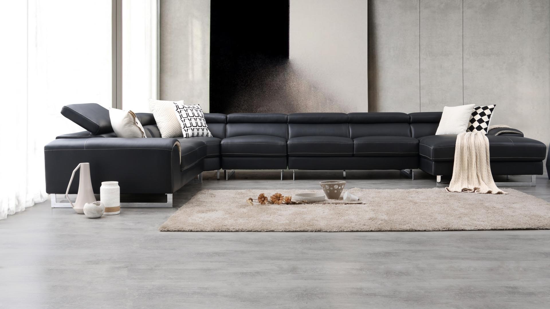 Cleo Leather Modular Lounge Option B 4 Thumbnail